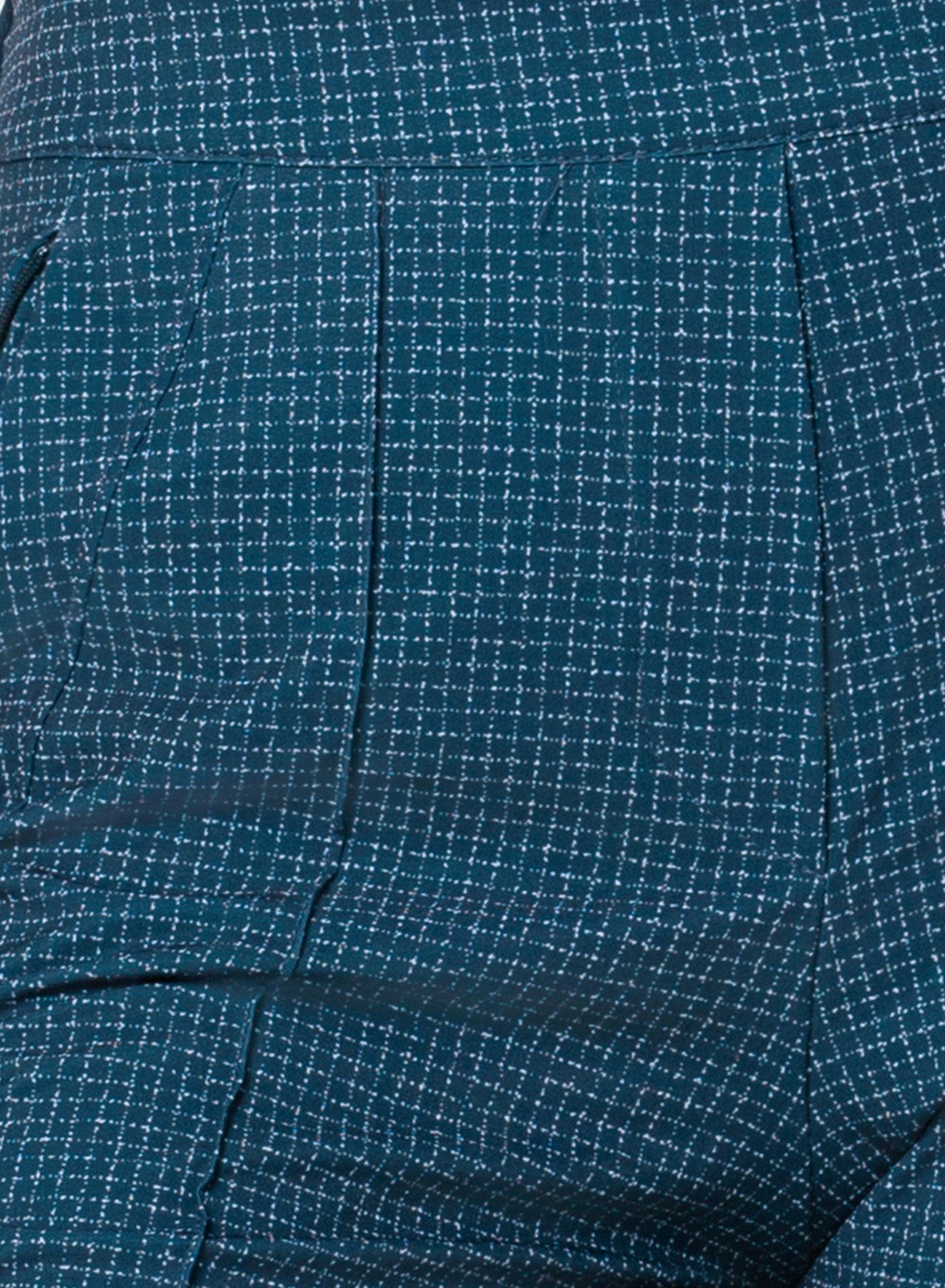 Boucle Grid Pull On Pant