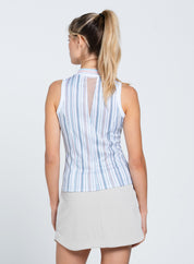 Lucky Stripe High Neck Tank