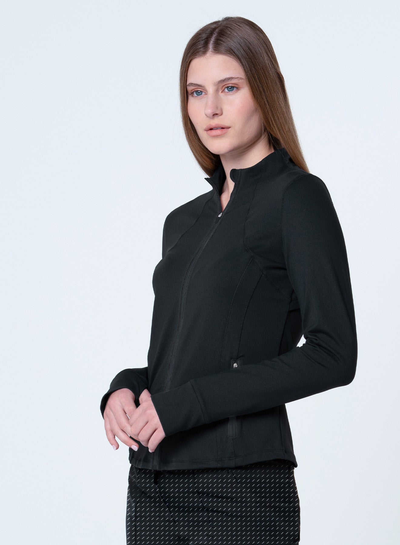 High Neck Zip Jacket