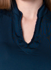 Pleated Placket Sleeveless