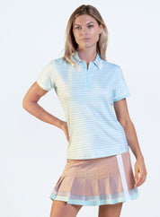 Riviera Stripe Polo Short Sleeve