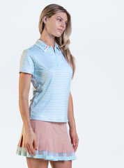 Riviera Stripe Polo Short Sleeve