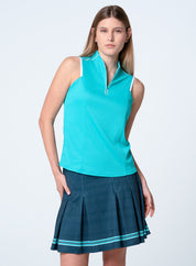 Mandarin Collar Sleeveless