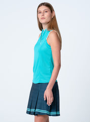 Mandarin Collar Sleeveless
