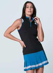 Color Block Zip Tank