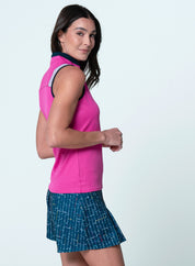 Color Block Zip Tank