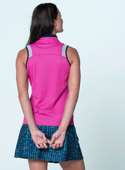 Color Block Zip Tank