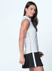 Pinstripe Zip Tank