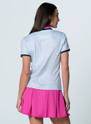 Lovin' Boucle' Zip Short Sleeve