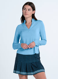 Pleated Neck Long Sleeve - XS / BSET