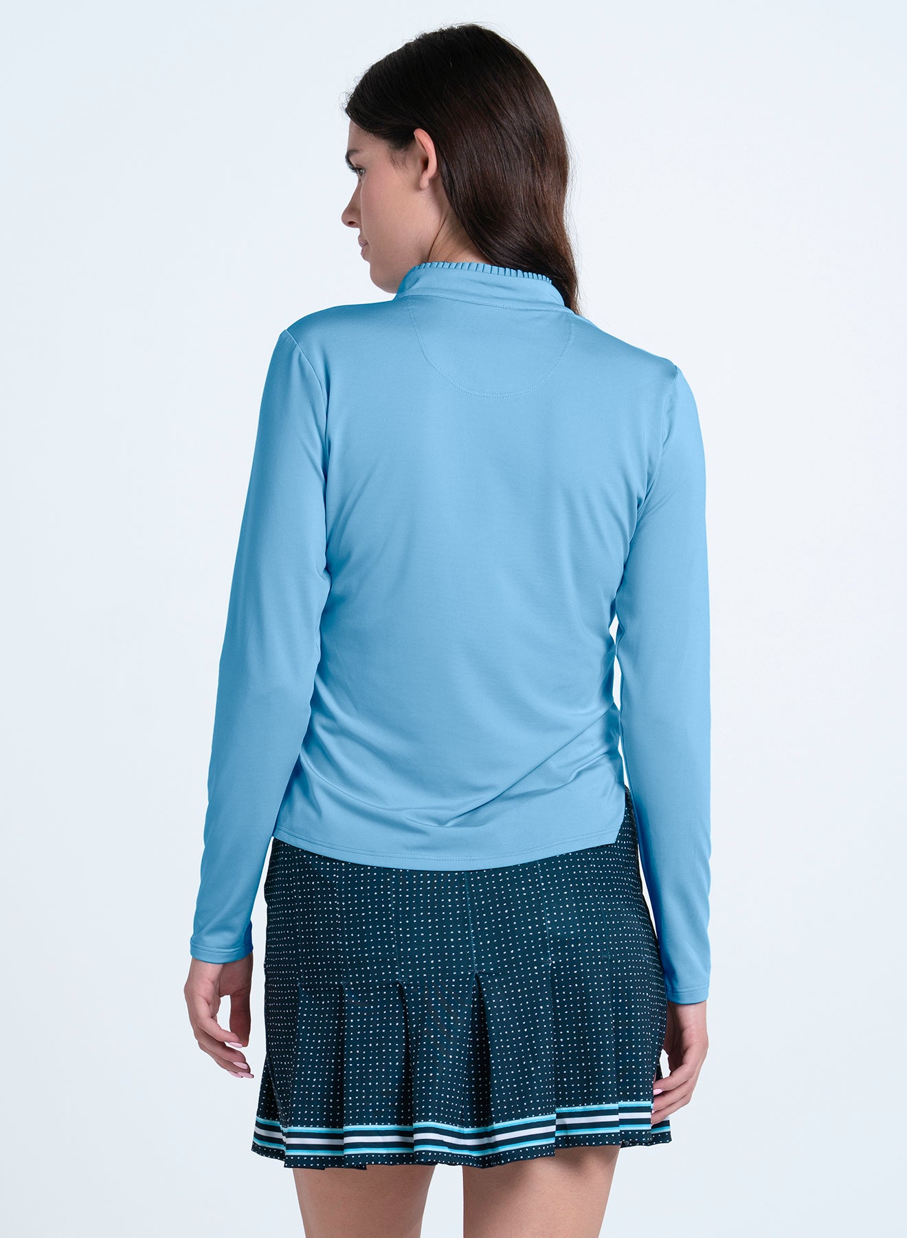 Pleated Neck Long Sleeve GT300-45-2