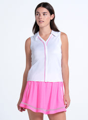 Piped Birdie Polo Tank