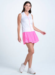 Piped Birdie Polo Tank