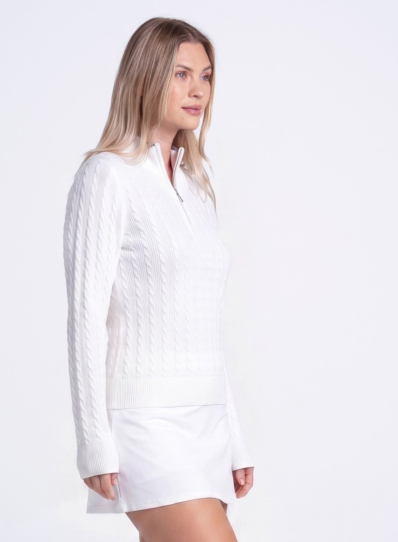 Mini Cable 1/4 Zip Sweater