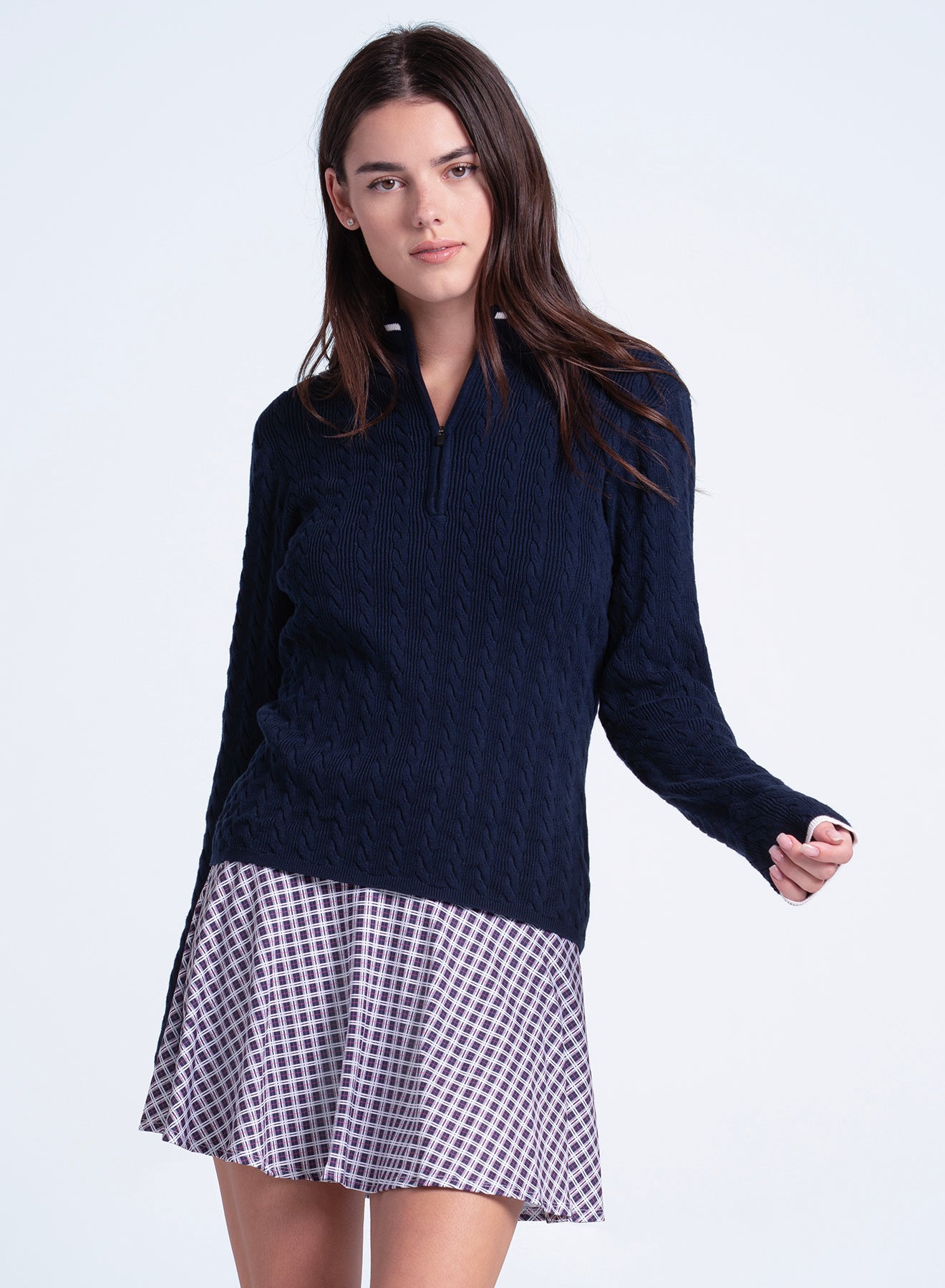 Mini Cable 1/4 Zip Sweater
