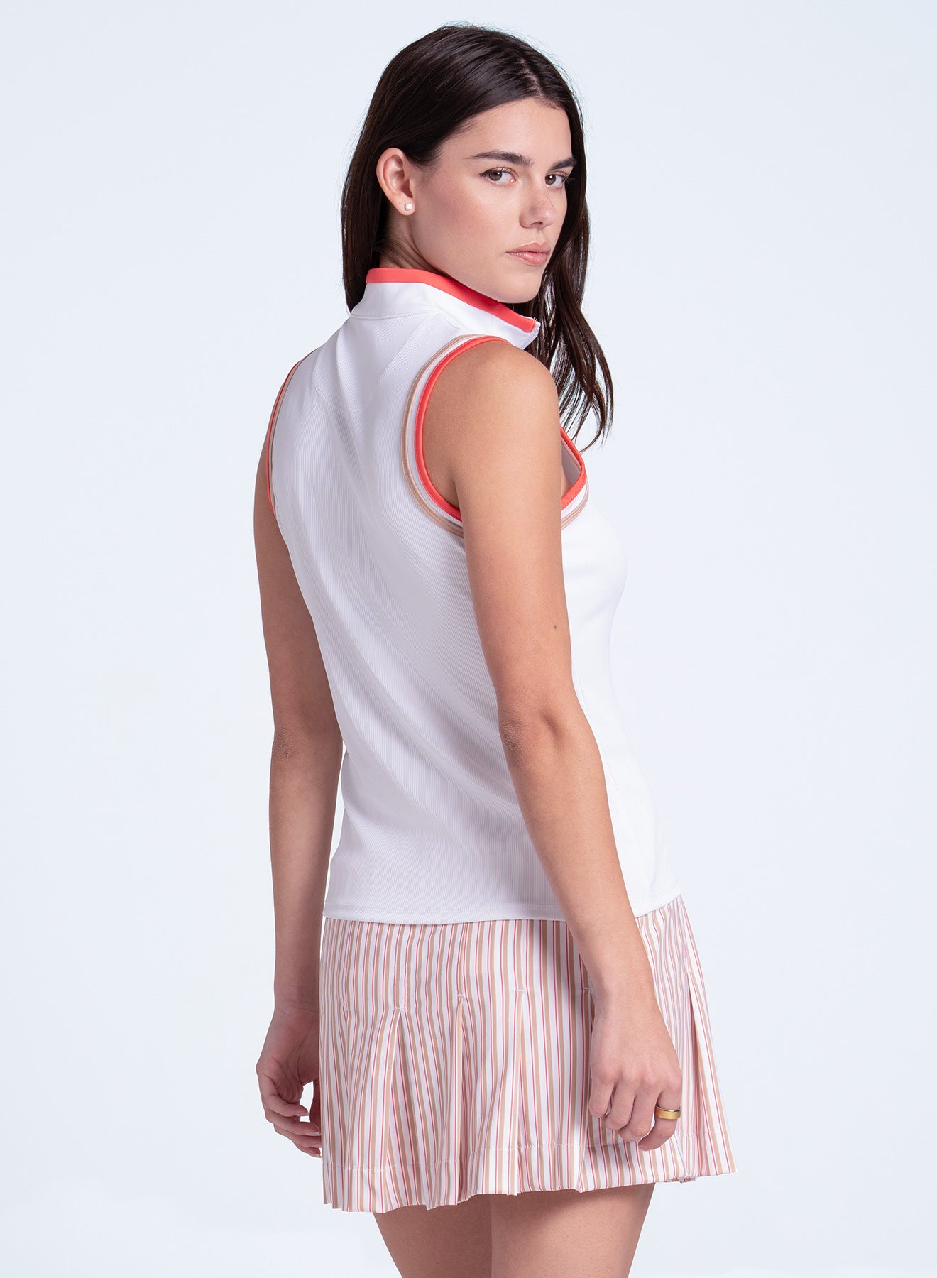 Double Classic Mock Neck Tank