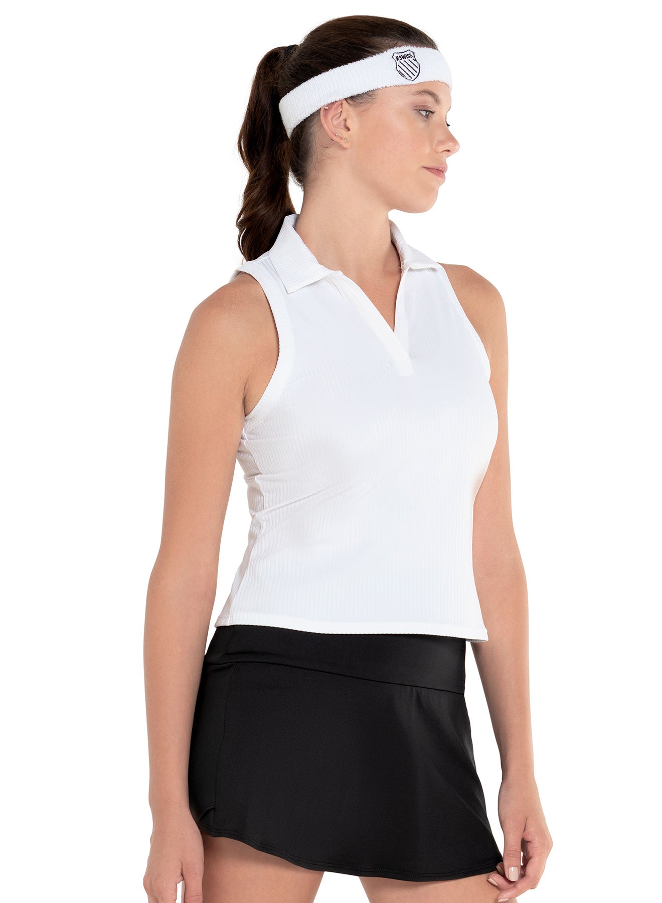 Sleeveless Rib Polo