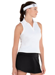 Sleeveless Rib Polo