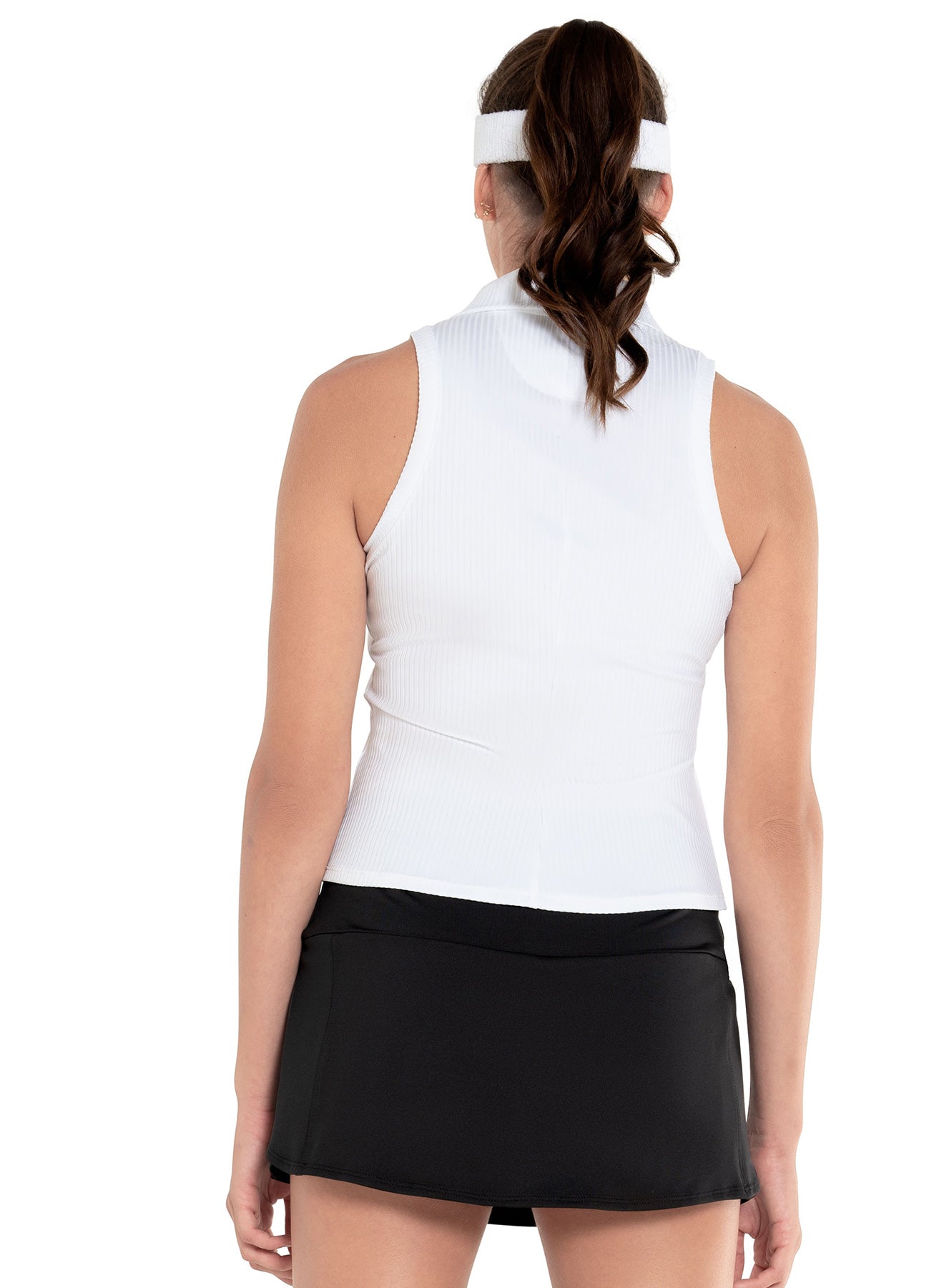 Sleeveless Rib Polo