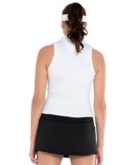 Sleeveless Rib Polo