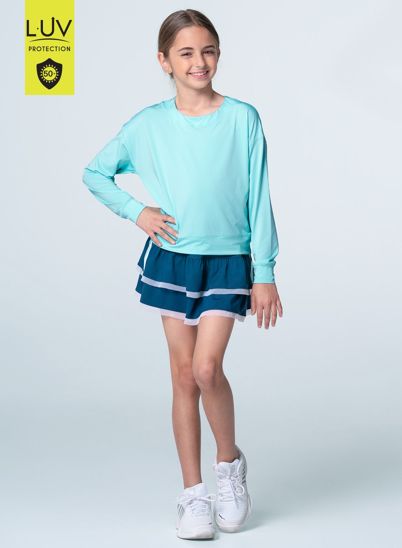 Kids Sports Tops, Kids Golf Clothes, Girls Tennis Clothes – Lucky