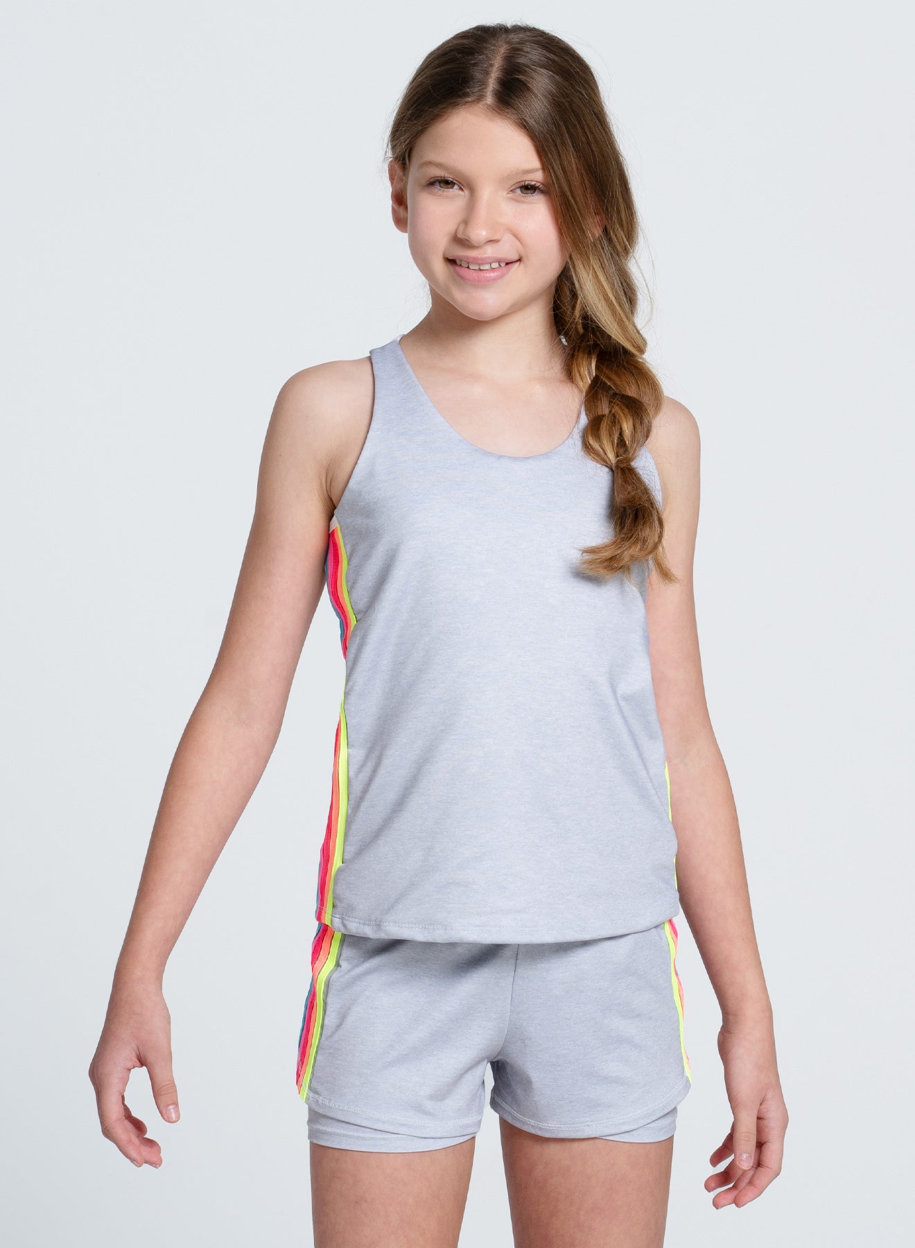 Heather Prisma Stripe Short-Girls – Lucky in Love