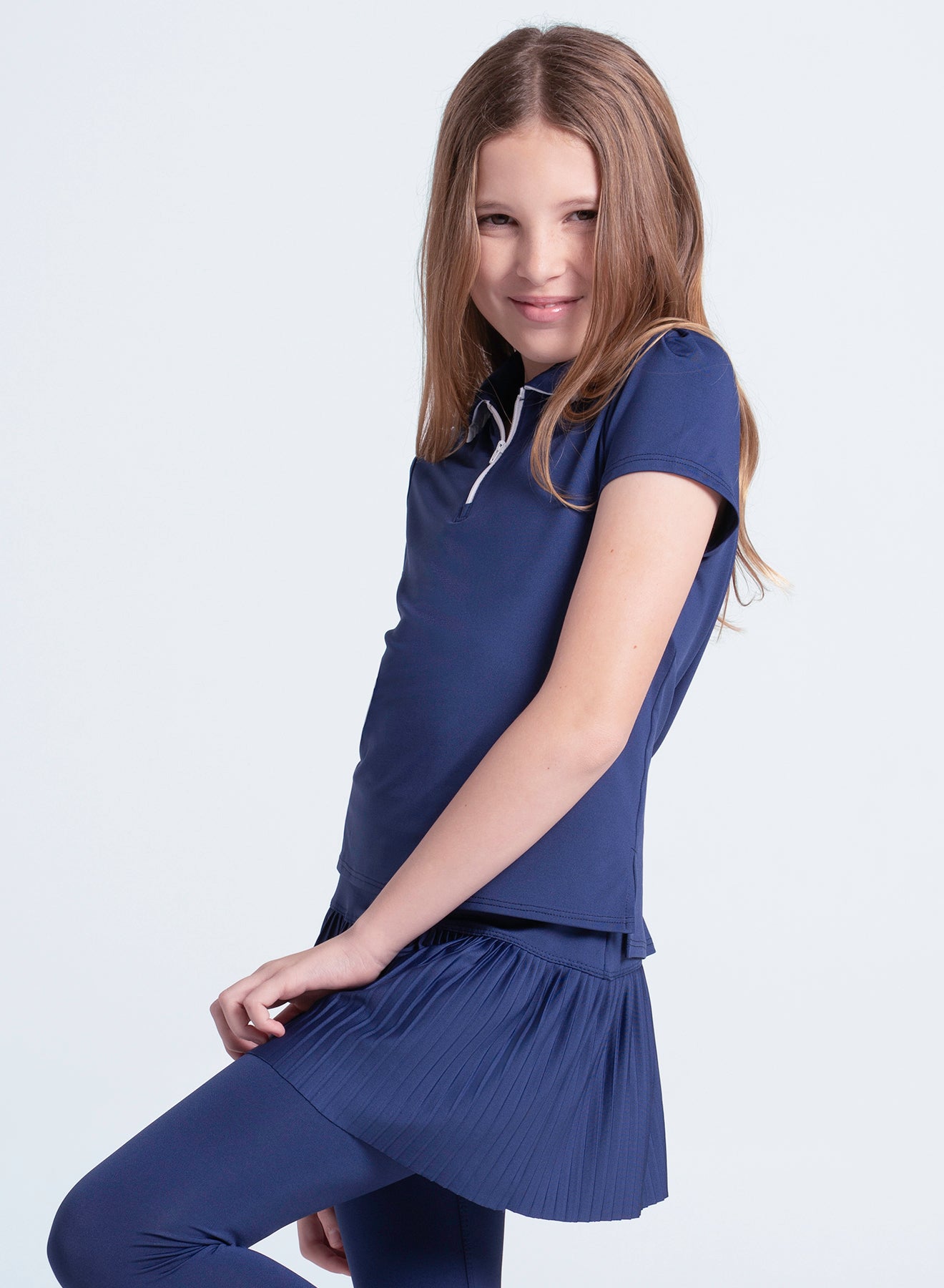 Pleated Polo Short Sleeve