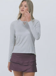 Heather High Low Breezy Long Sleeve